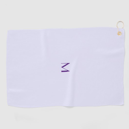 Serviette De Golf couleur lavande - ajouter un monogramme (Horizontal)