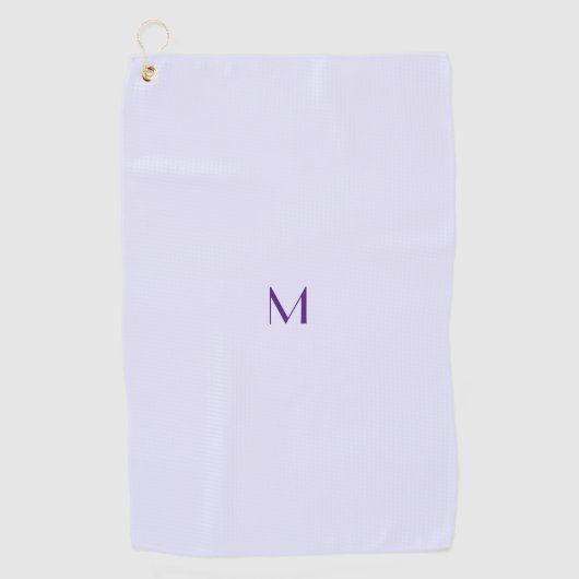 Serviette De Golf couleur lavande - ajouter un monogramme (Devant)