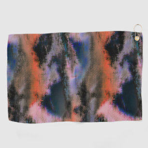 Serviette De Golf Couleur orange nuages foncés texture déversoir off