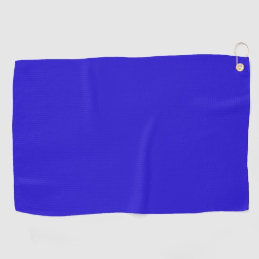 Serviette De Golf Couleur solide bleue (Horizontal)