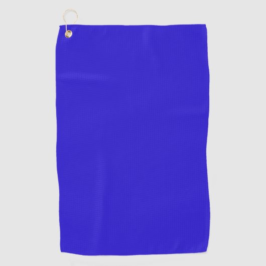 Serviette De Golf Couleur solide bleue (Devant)