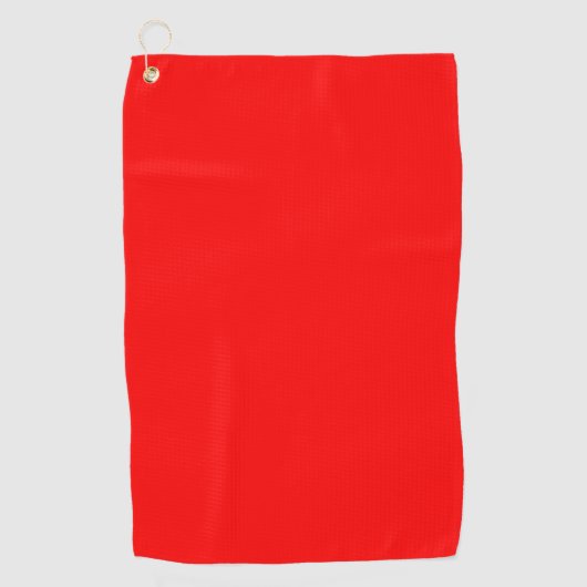 Serviette De Golf Couleur solide rouge | Classique | Élégant | tenda (Devant)