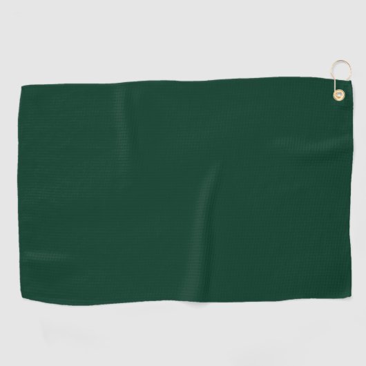 Serviette De Golf Couleur solide vert foncé (Horizontal)