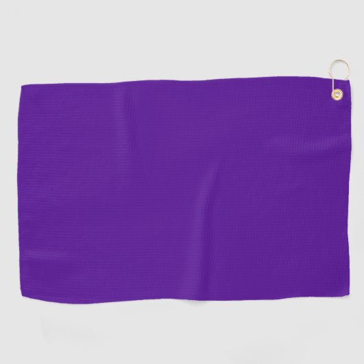 Serviette De Golf Couleur solide violet riche en couleur (Horizontal)