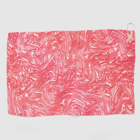 Serviette De Golf Couleur texture "crème fraise nacrée" (Horizontal)