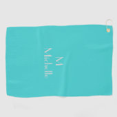 Serviette De Golf Couleur turquoise (Horizontal)