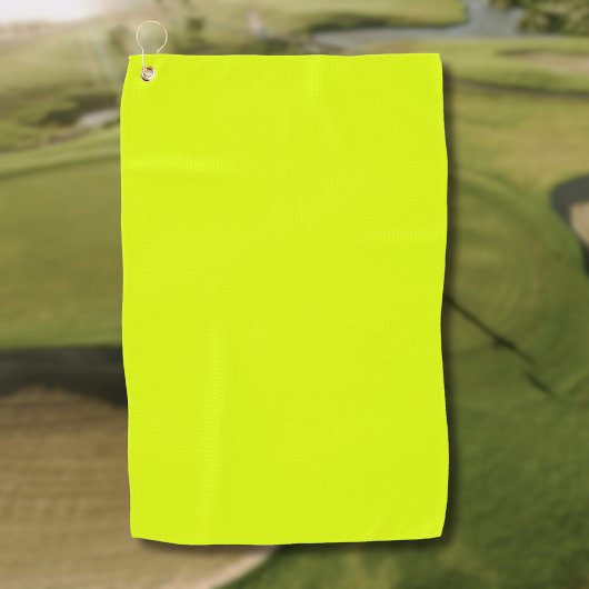Serviette De Golf Couleur Uni Chartreuse Néon | Couleur Tendance