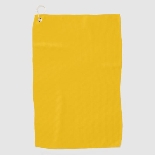 Serviette De Golf Couleur uni jaune soleil (Devant)
