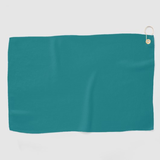 Serviette De Golf Couleur uni profond Aqua turquoise (Horizontal)