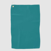 Serviette De Golf Couleur uni profond Aqua turquoise (Devant)