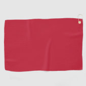 Serviette De Golf Couleur uni vrai rouge (Horizontal)