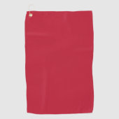 Serviette De Golf Couleur uni vrai rouge (Devant)