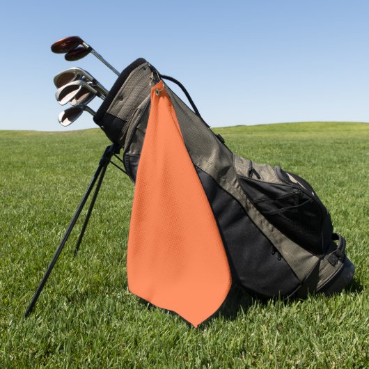 Serviette De Golf Couleur vive orange brûlée (Vert)