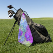 Serviette De Golf Couleurs Abstraites 2 (Vert)