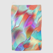 Serviette De Golf Couleurs arc-en-ciel dans la roche perchée virtuel (Devant)