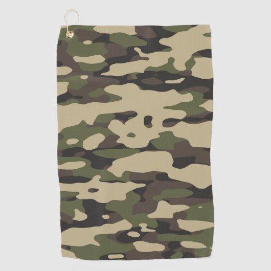 Serviette De Golf Couleurs branchées Camouflage Abstrait Motif (Devant)