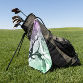 Serviette De Golf Couleurs d'automne, feuille 5 (Vert)