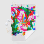 Serviette De Golf Couleurs folles (En situation)