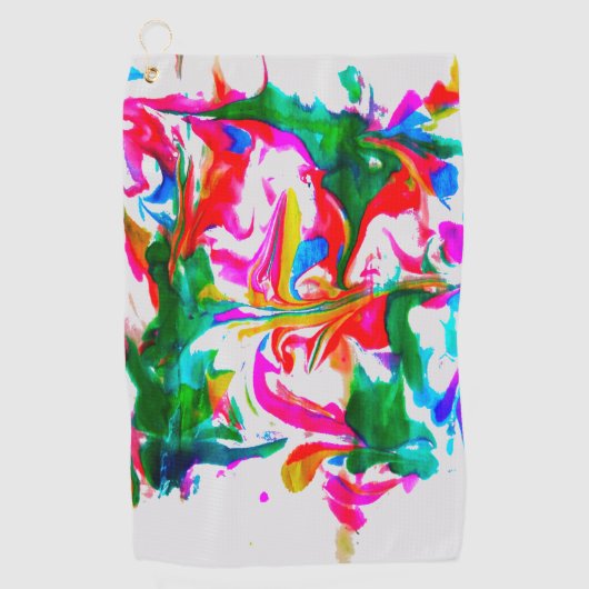 Serviette De Golf Couleurs folles (Devant)