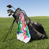 Serviette De Golf Couleurs folles (Vert)