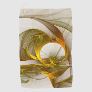 Serviette De Golf Couleurs métalliques précieuses abstraites moderne
