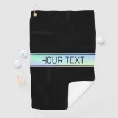 Serviette De Golf Couleurs Modernes Dégradées & Texte Modifiable (En situation)
