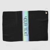 Serviette De Golf Couleurs Modernes Dégradées & Texte Modifiable (Horizontal)