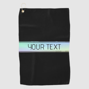 Serviette De Golf Couleurs Modernes Dégradées & Texte Modifiable