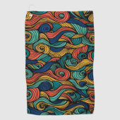 Serviette De Golf Couleurs scintillantes - dynamisme pour votre mais (Devant)