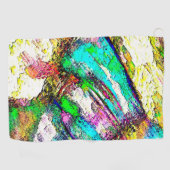 Serviette De Golf Couleurs vives - Rustique et rugueux comme un crép (Horizontal)