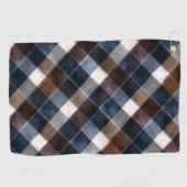 Serviette De Golf Country Blue Red White Grey Squares   (Horizontal)