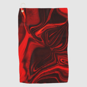 Serviette De Golf Courbes rouge clair et foncé sur arrière - plan fo