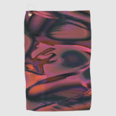 Serviette De Golf Courbes teintées brûlées dans relief rayé (Devant)