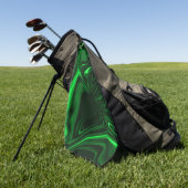 Serviette De Golf Courbes vert clair et foncé sur arrière - plan fon (Vert)