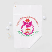 Serviette De Golf Couronne de Noël (En situation)