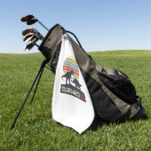 Serviette De Golf Cousinsaurus Rex Funny Dinosaur Vintage Shirt Desi (Vert)