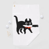 Serviette De Golf Couteau de chat (En situation)