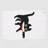 Serviette De Golf Couteau de chat (Horizontal)