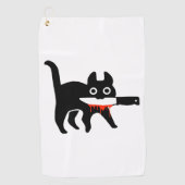 Serviette De Golf Couteau de chat (Devant)