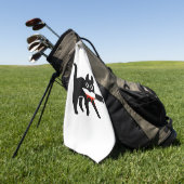 Serviette De Golf Couteau de chat (Vert)