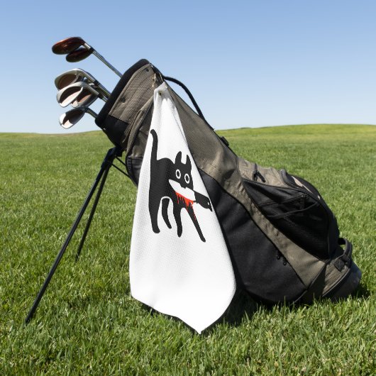 Serviette De Golf Couteau de chat (Vert)