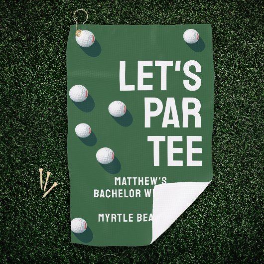 Serviette De Golf Coutume Bachelor Party Golfing Trip Par Tee
