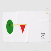 Serviette De Golf Coutume personnalisée (Horizontal)