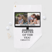 Serviette De Golf Coutume TV plus loin de l'année drôle papa 2 photo (En situation)