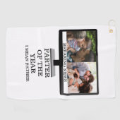 Serviette De Golf Coutume TV plus loin de l'année drôle papa 2 photo (Horizontal)