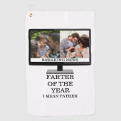 Serviette De Golf Coutume TV plus loin de l'année drôle papa 2 photo (Devant)