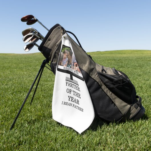 Serviette De Golf Coutume TV plus loin de l'année drôle papa 2 photo (Vert)