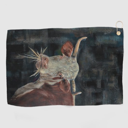 Serviette De Golf Cow! (Horizontal)