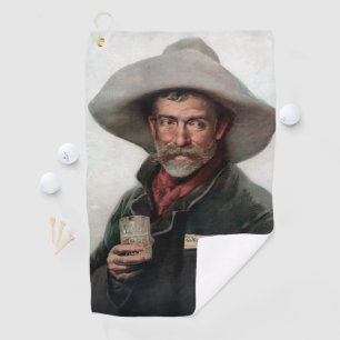 Serviette De Golf Cow-boy ranchero espagnol dans un saloon de l'Oues