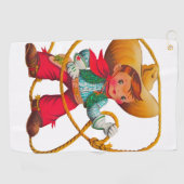 Serviette De Golf Cowboy Retro Boy Child Cute Western (Horizontal)